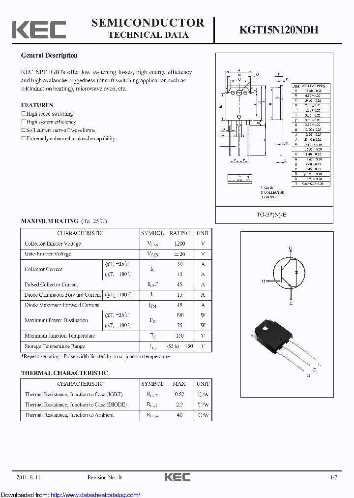 KGT15N120NDH_8843417.PDF Datasheet