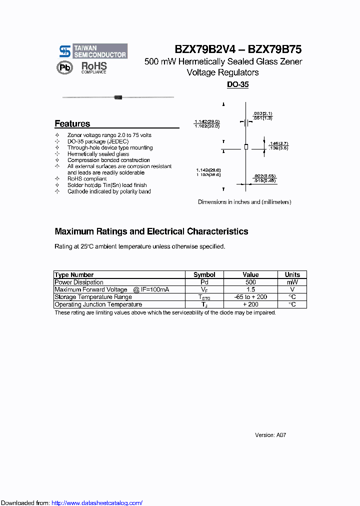 BZX79B75_8848294.PDF Datasheet