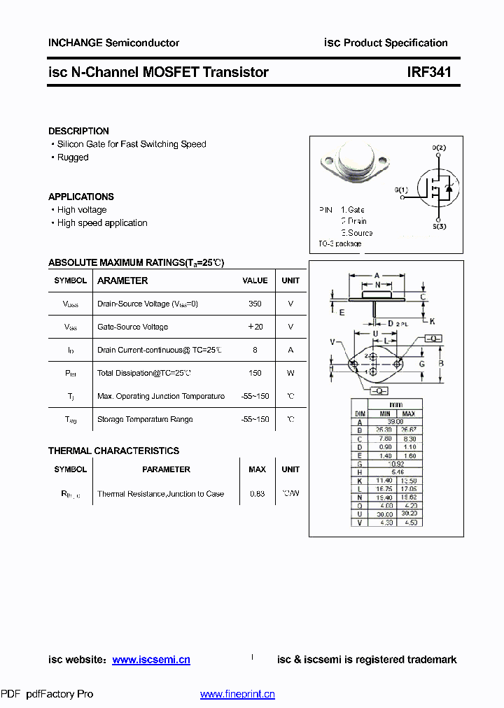 IRF341_8843612.PDF Datasheet