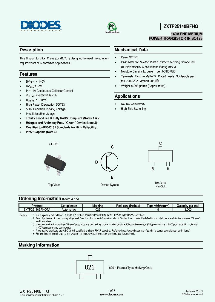 ZXTP25140BFHQ_8844581.PDF Datasheet