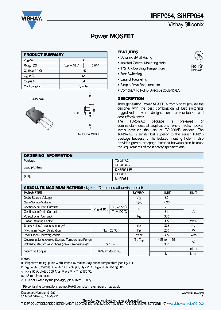 IRFP054_8849545.PDF Datasheet