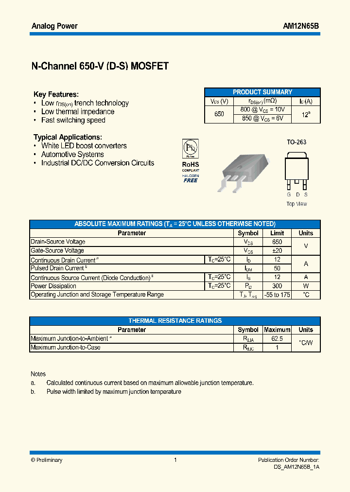 AM12N65B_8864852.PDF Datasheet