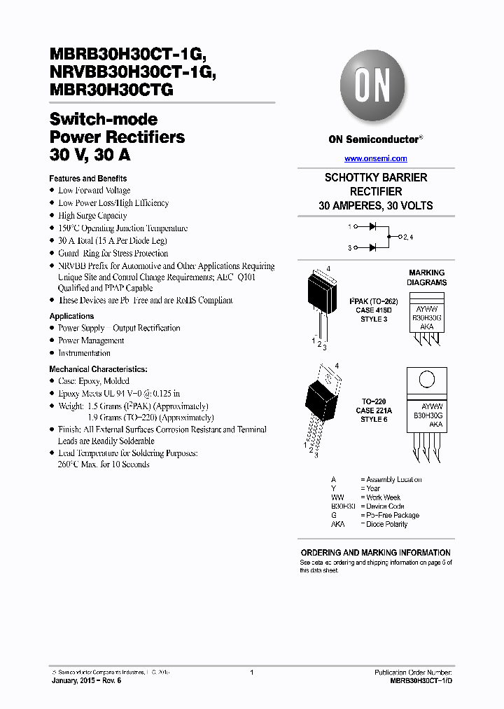 MBRB30H30CT-1G_8866900.PDF Datasheet