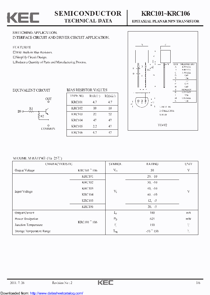 KRC104_8869470.PDF Datasheet