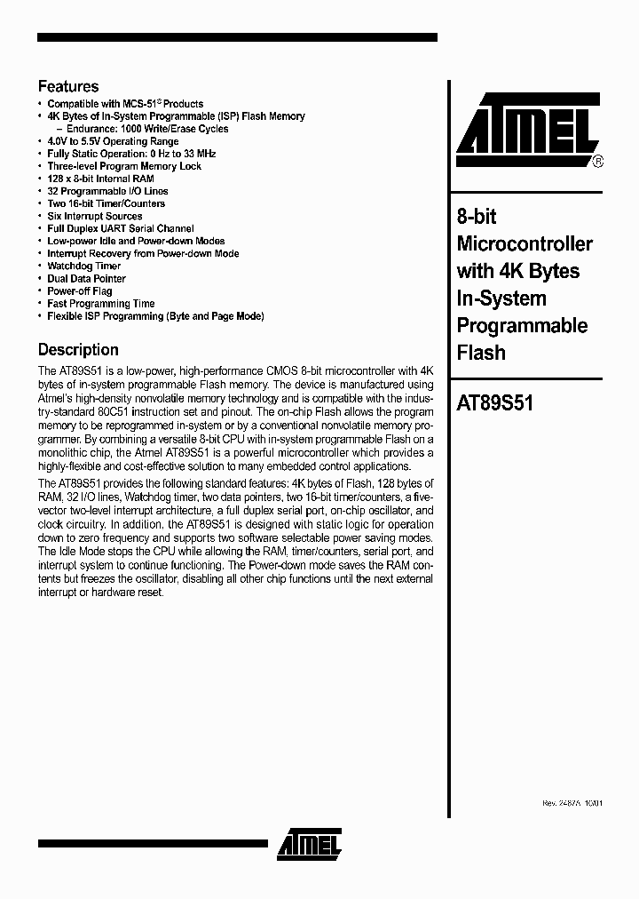 AT89S51-33PC_8869122.PDF Datasheet
