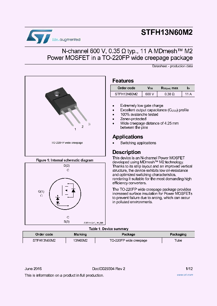 STFH13N60M2_8873394.PDF Datasheet