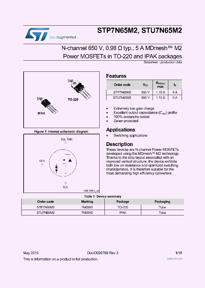 STP7N65M2_8876048.PDF Datasheet