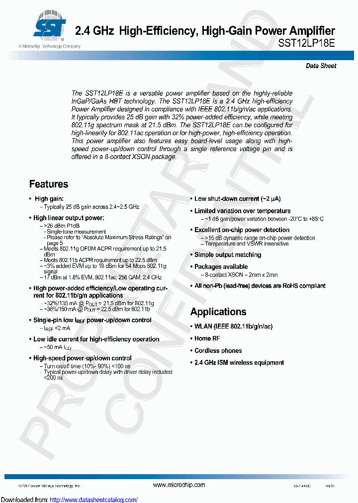 SST12LP18E-QX8E_8877521.PDF Datasheet