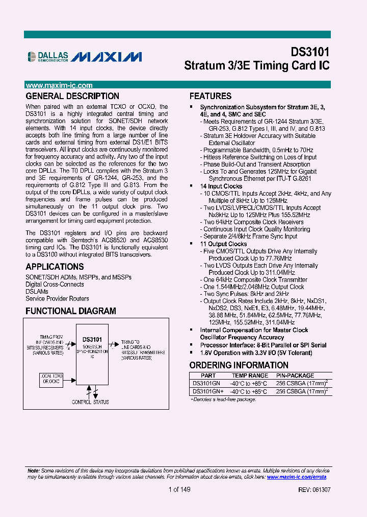 DS3101_8880015.PDF Datasheet