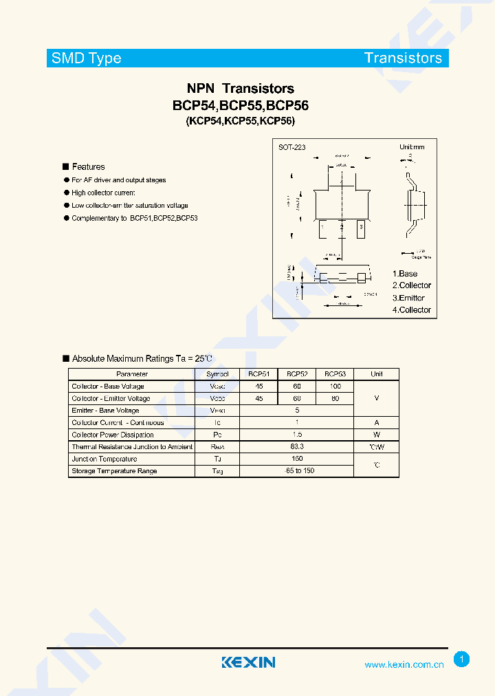 BCP54-15_8880451.PDF Datasheet