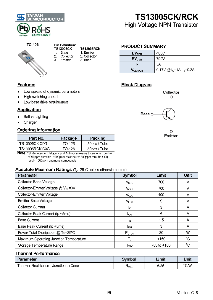 TS13005CK-15_8882721.PDF Datasheet