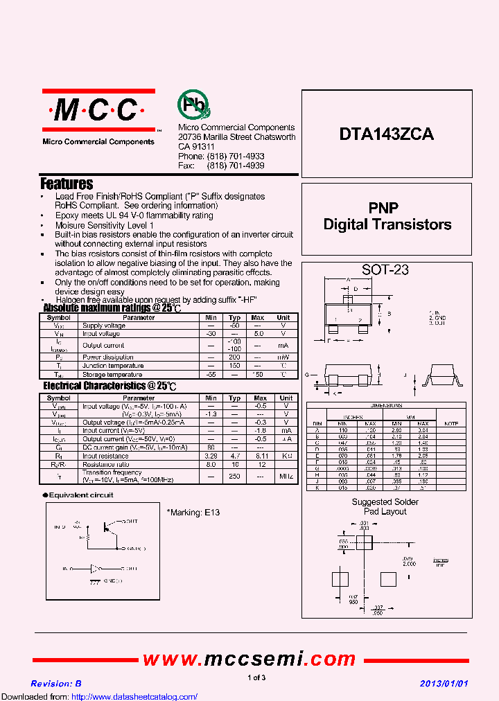 DTA143ZCA_8882696.PDF Datasheet