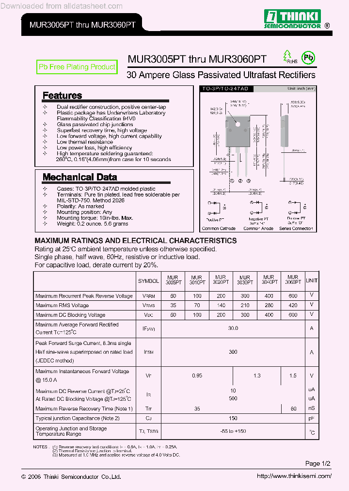 MUR3005PT_8883846.PDF Datasheet