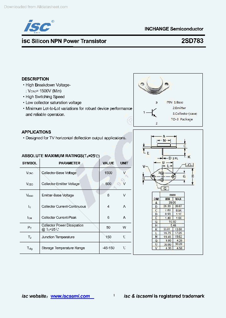 2SD783_8886516.PDF Datasheet