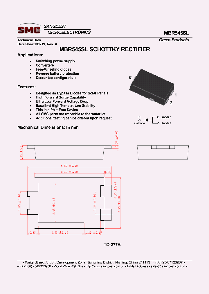 MBR545SL_8889511.PDF Datasheet