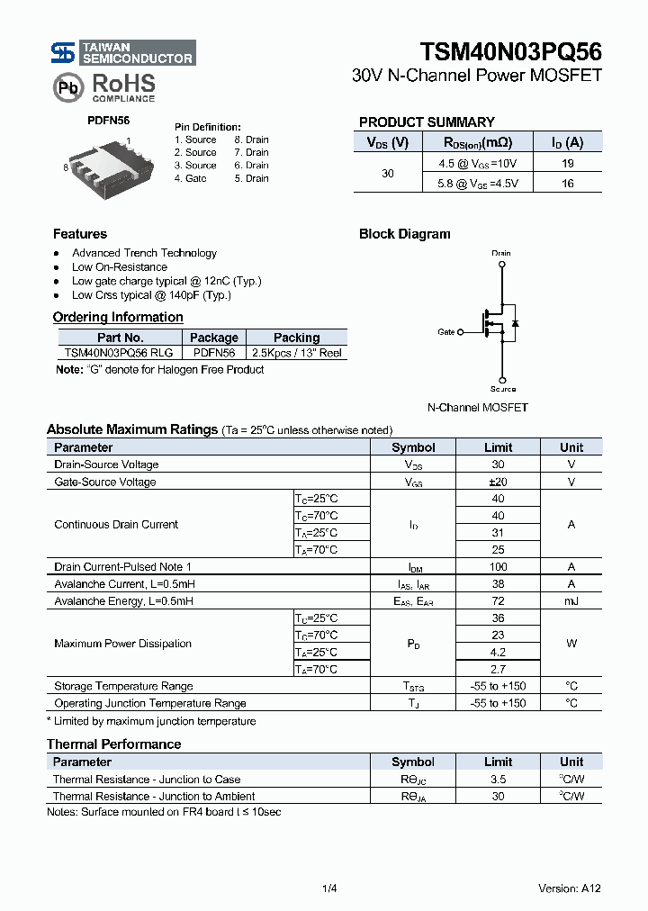 TSM40N03PQ56_8890406.PDF Datasheet