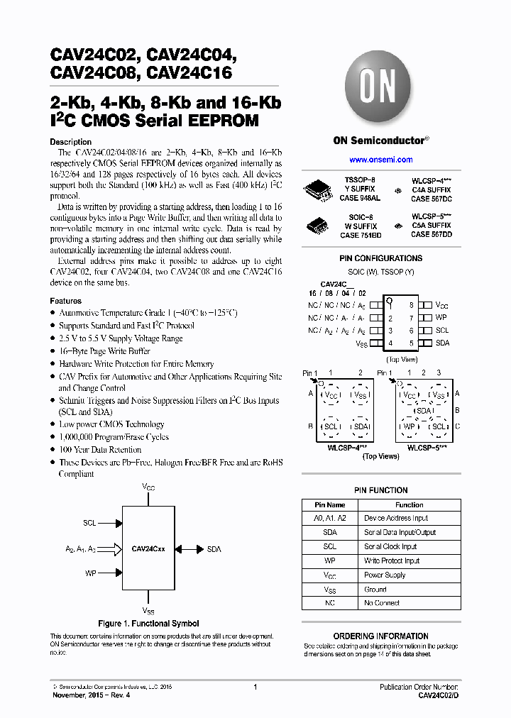 CAV24C16WE-GT3_8892390.PDF Datasheet