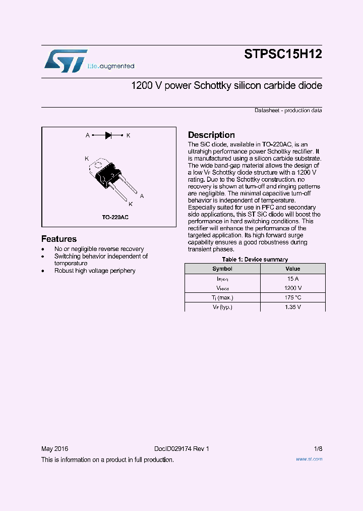 STPSC15H12_8892516.PDF Datasheet