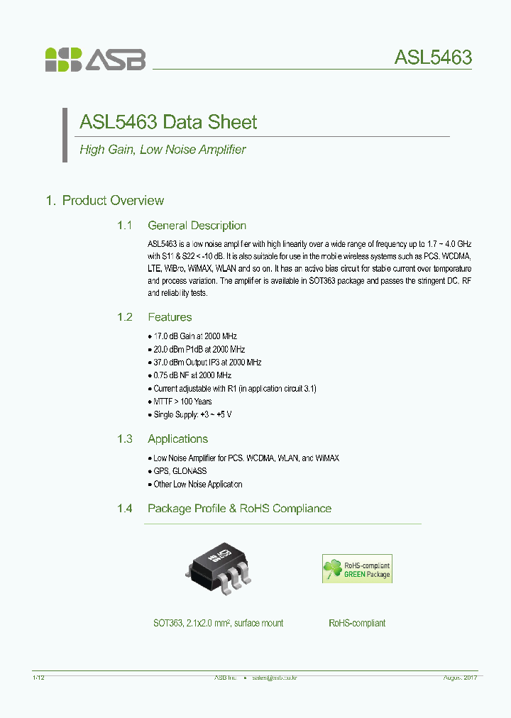 ASL5463-17_8896554.PDF Datasheet