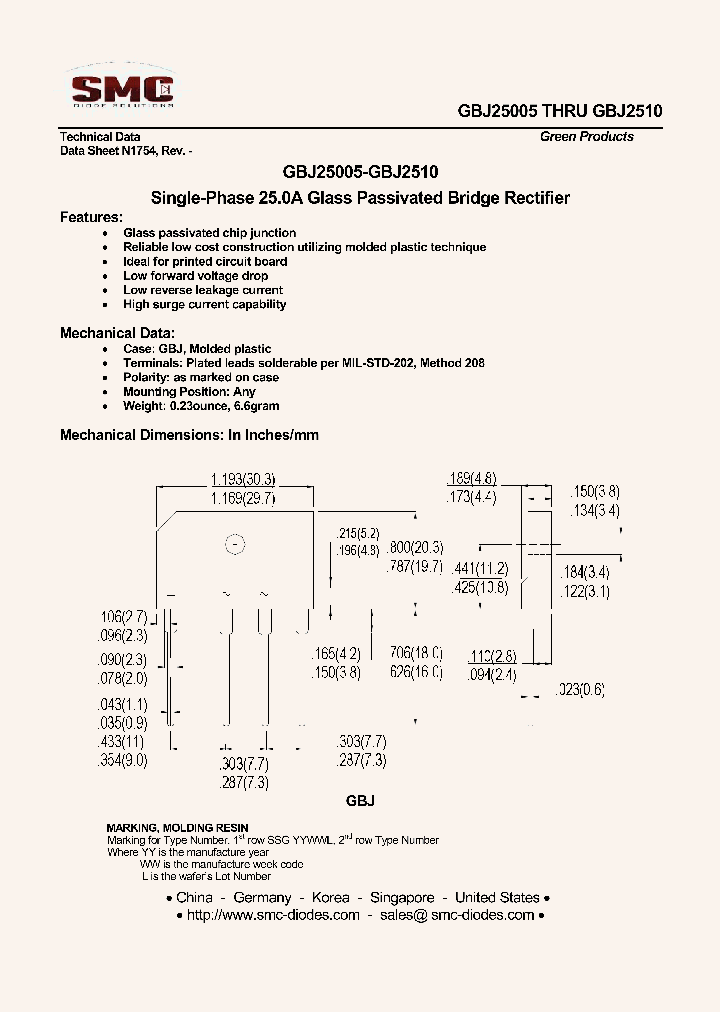 GBJ2510_8899660.PDF Datasheet