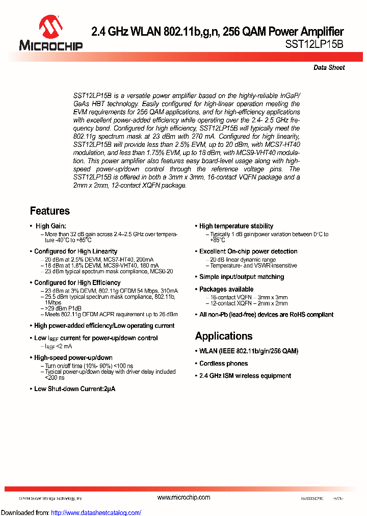 SST12LP15B-QXBE_8905707.PDF Datasheet