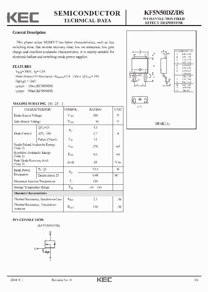 KF5N50DZ-DS-15_8906182.PDF Datasheet