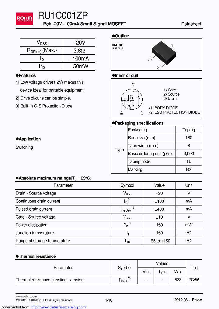 RU1C001ZPTL_8907315.PDF Datasheet