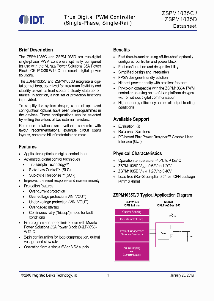 ZSPM1035CA1W0_8907728.PDF Datasheet