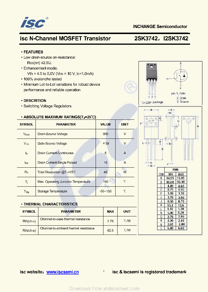 I2SK3742_8908205.PDF Datasheet