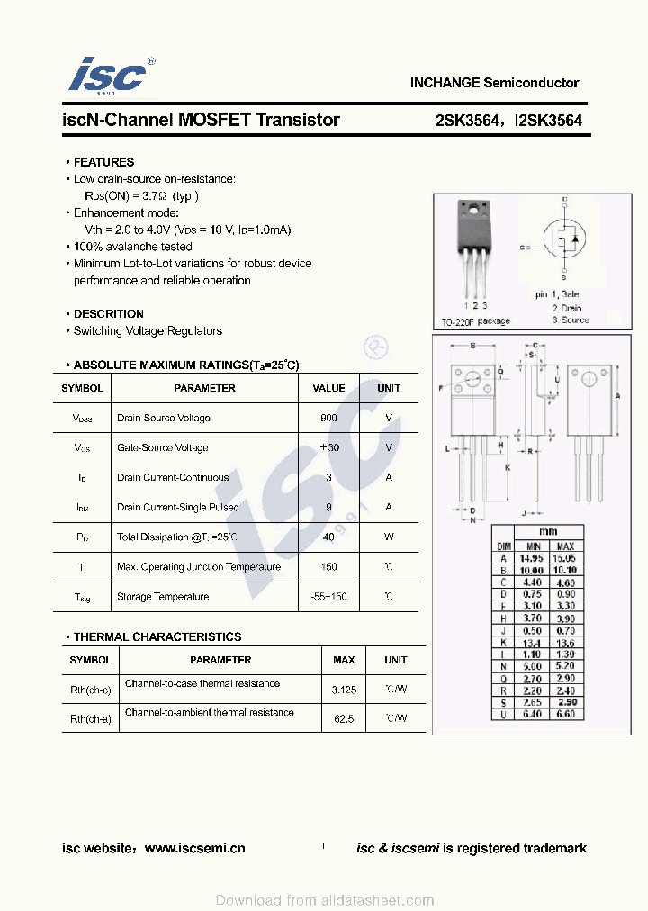 I2SK3564_8908202.PDF Datasheet
