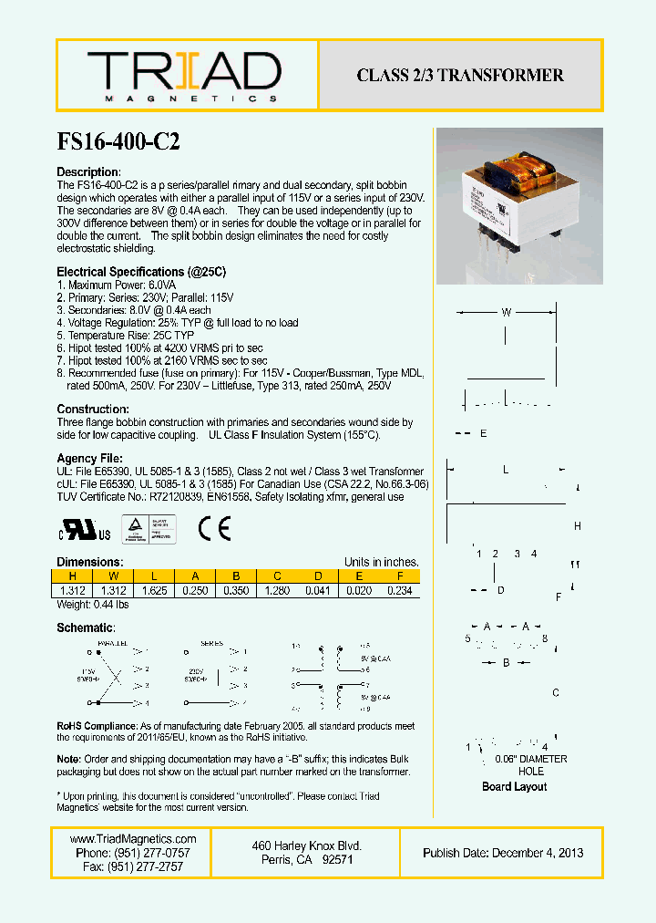 FS16-400-C2_8910638.PDF Datasheet