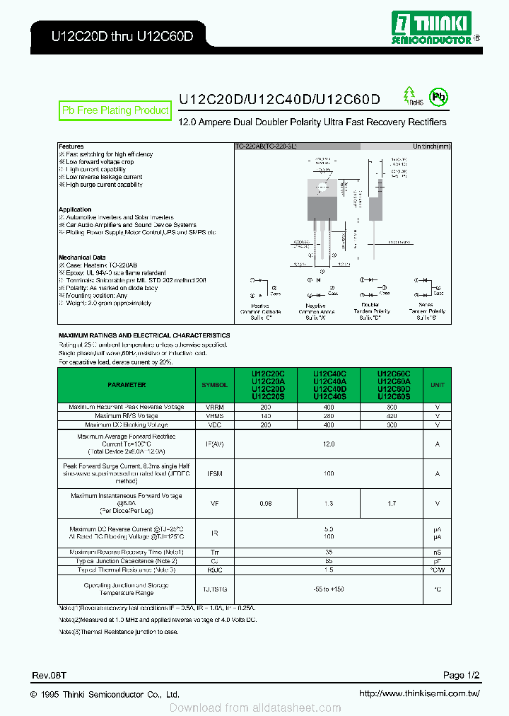 U12C60A_8911547.PDF Datasheet