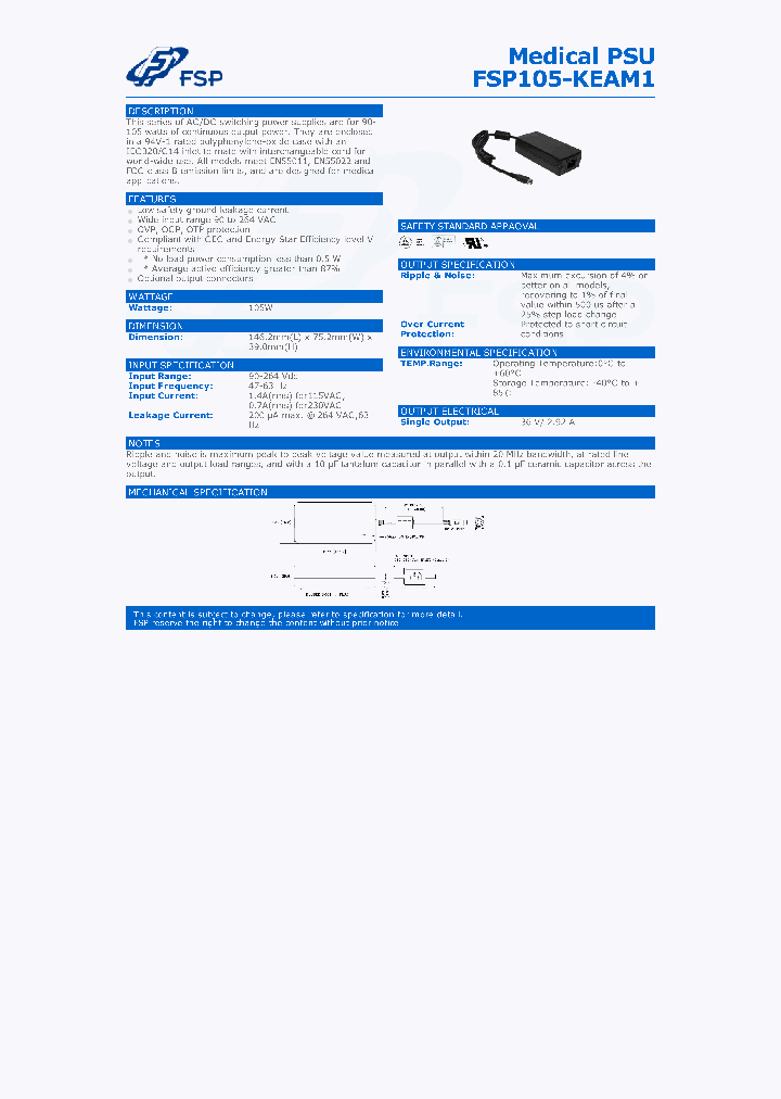 FSP105-KEAM1_8913063.PDF Datasheet