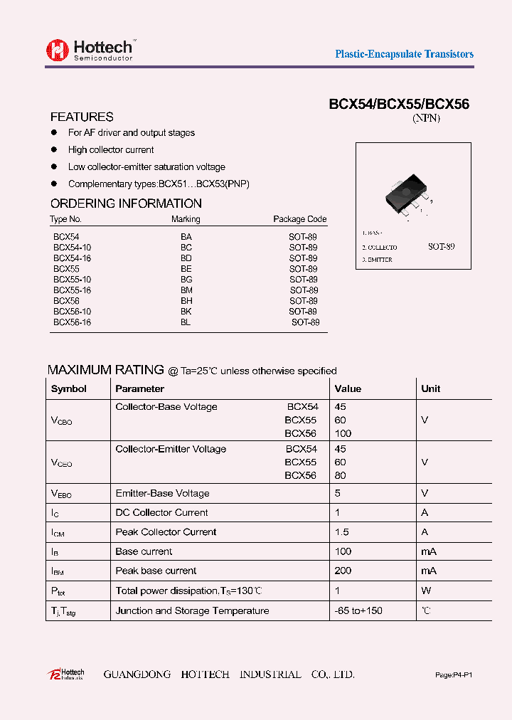 BCX54-10_8916667.PDF Datasheet