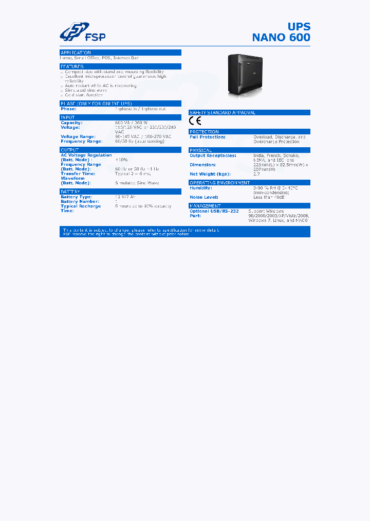 NANO600_8917119.PDF Datasheet