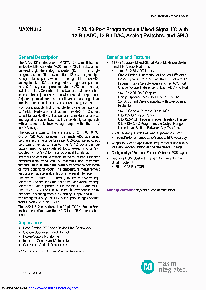 MAX11312GTJ_8920510.PDF Datasheet