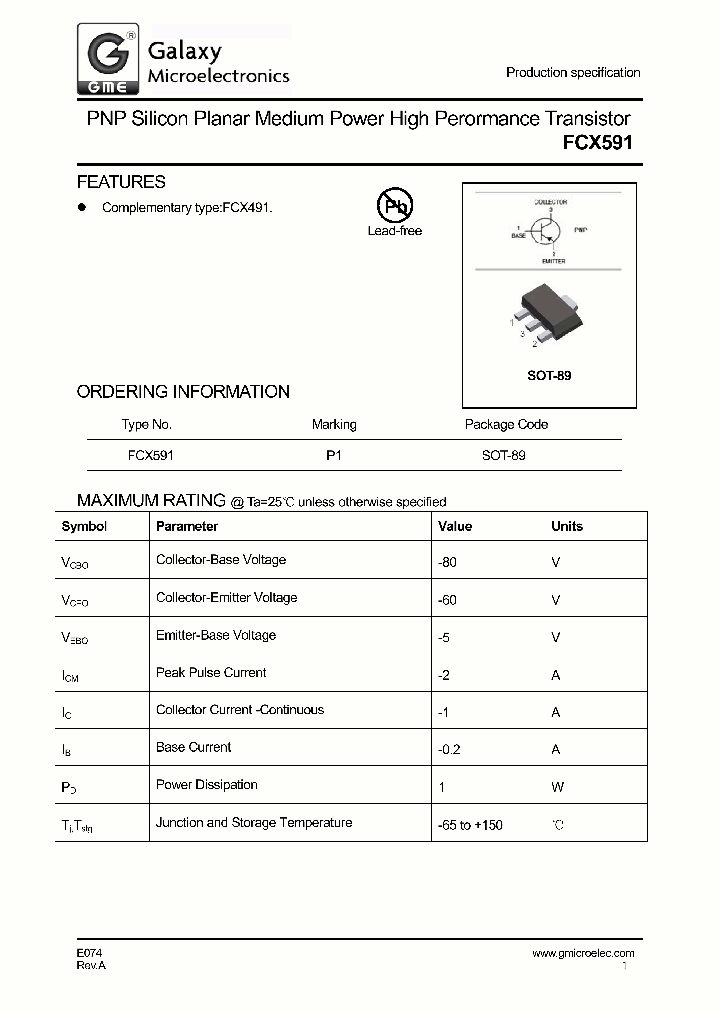 FCX591_8922635.PDF Datasheet