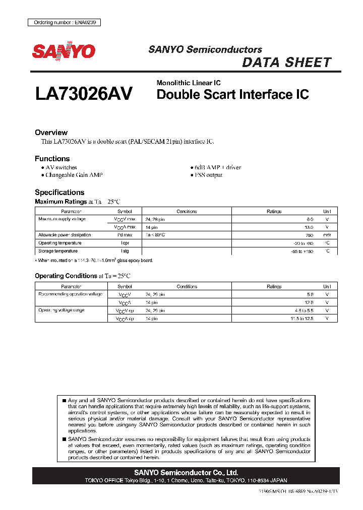 LA73026AV_8923608.PDF Datasheet