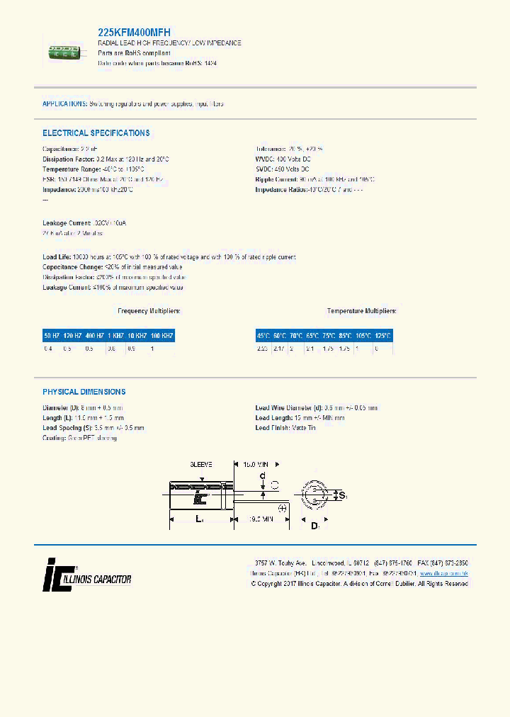 225KFM400MFH_8926270.PDF Datasheet