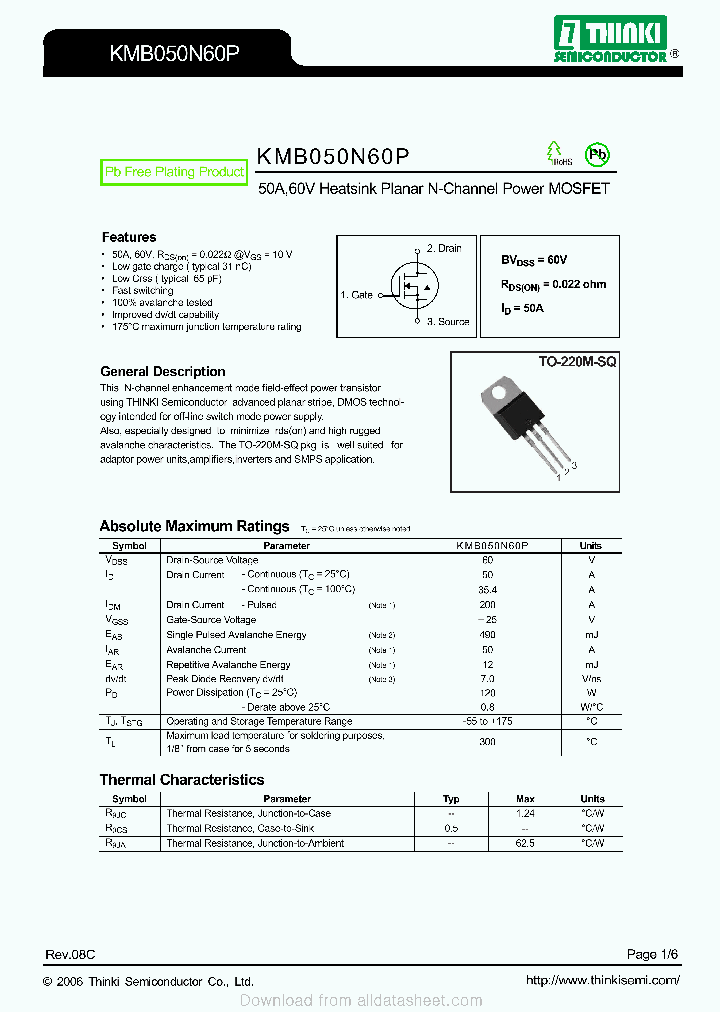 KMB050N60P_8927055.PDF Datasheet