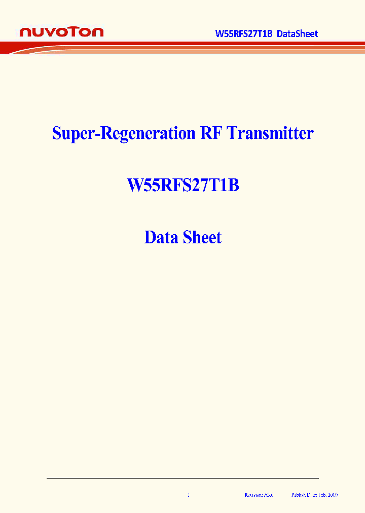 W55RFS27T1B_8927536.PDF Datasheet