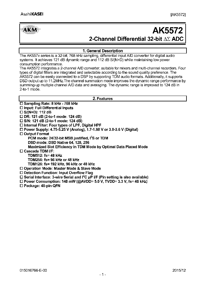 AK5572EN_8930272.PDF Datasheet