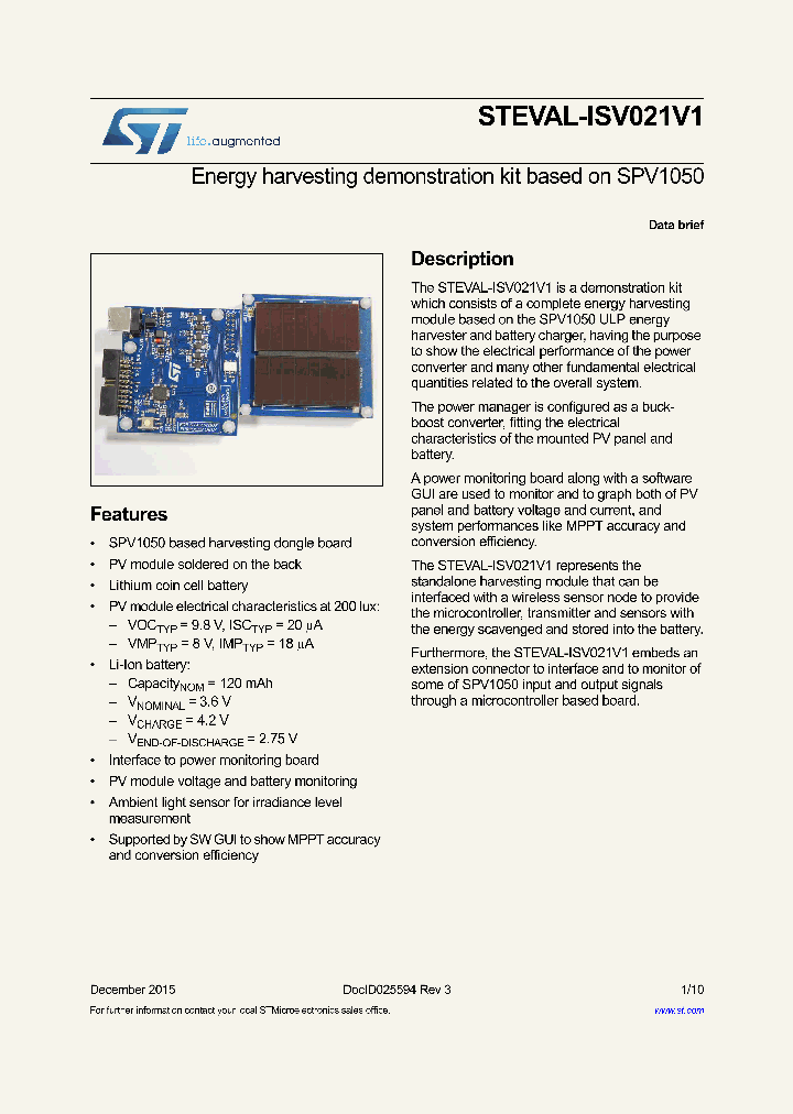 STEVAL-ISV021V1_8931000.PDF Datasheet