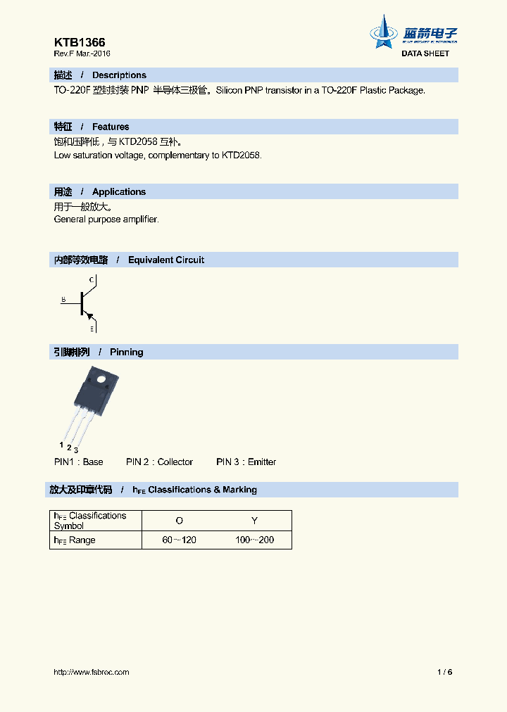 KTB1366_8932278.PDF Datasheet