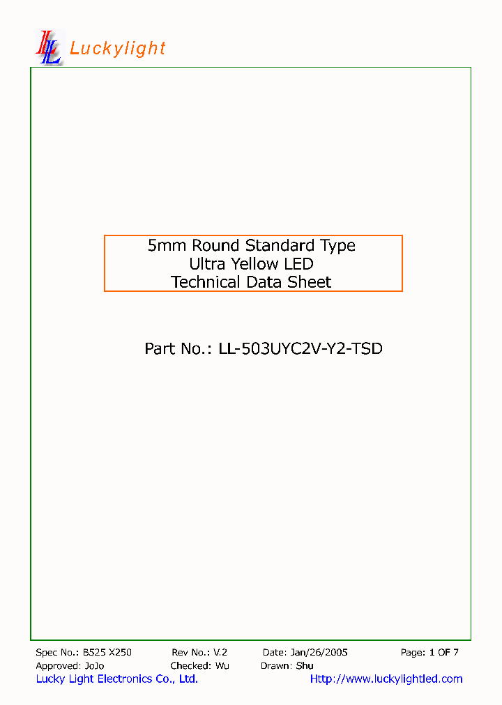 LL-503UYC2V-Y2-TSD_8934502.PDF Datasheet