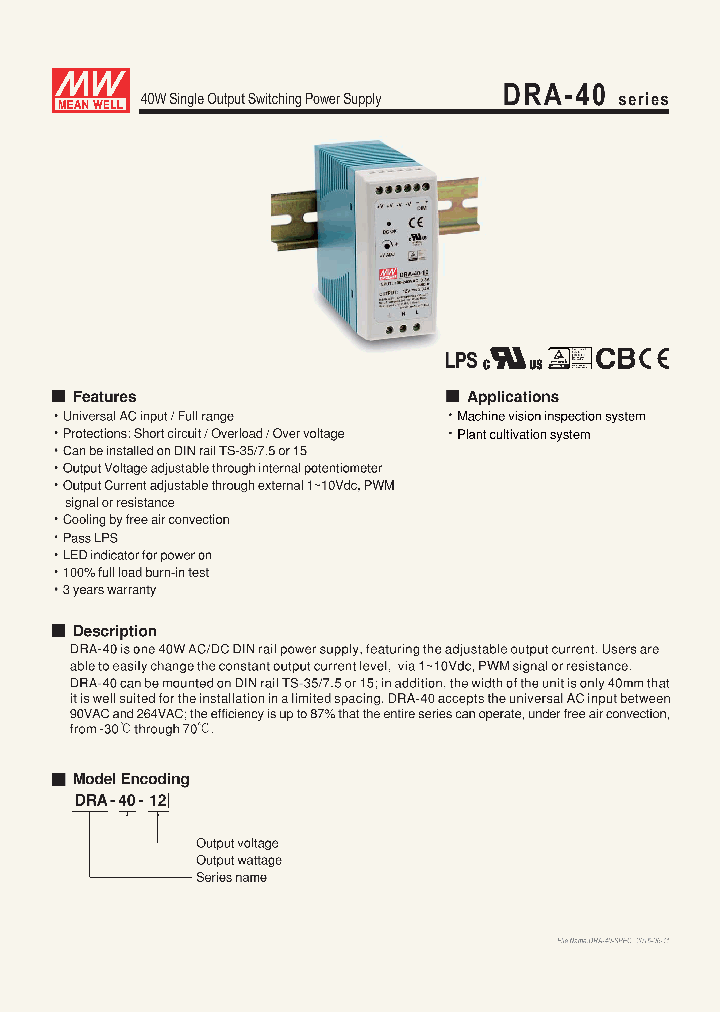 DRA-40_8939167.PDF Datasheet