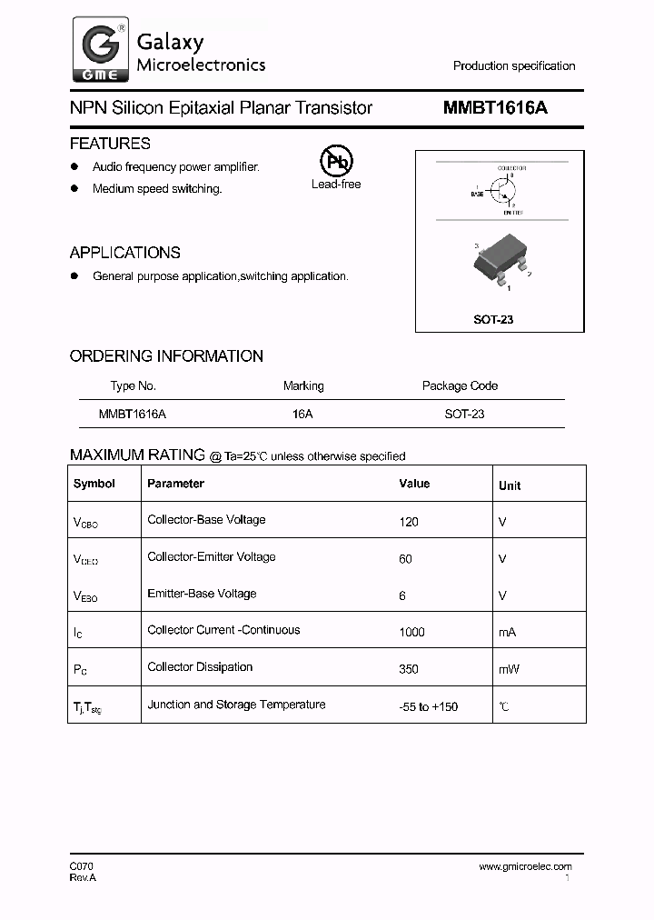 MMBT1616A-14_8942252.PDF Datasheet