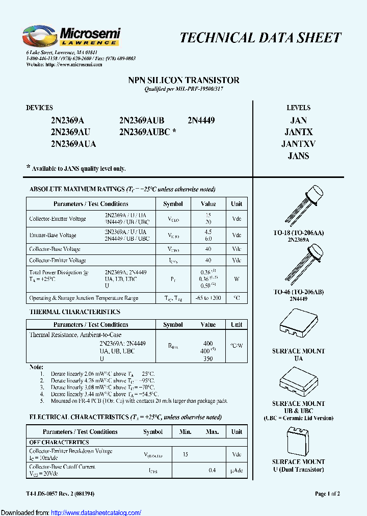 JANSG2N2369A_8944014.PDF Datasheet