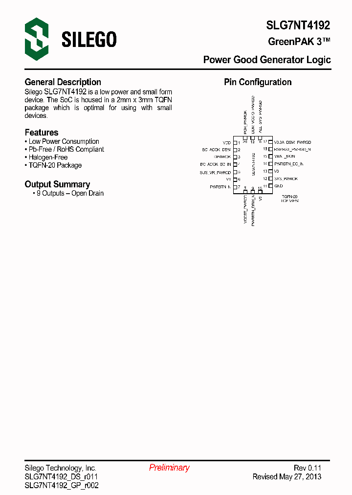 SLG7NT4192V_8945466.PDF Datasheet