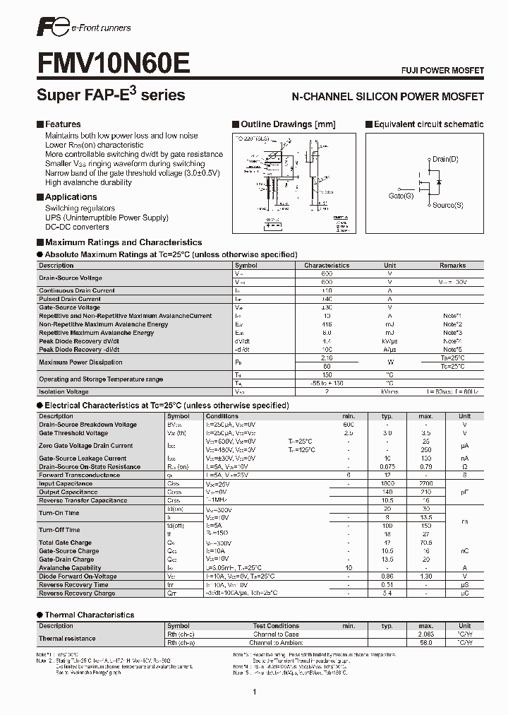 FMV10N60E_8946105.PDF Datasheet